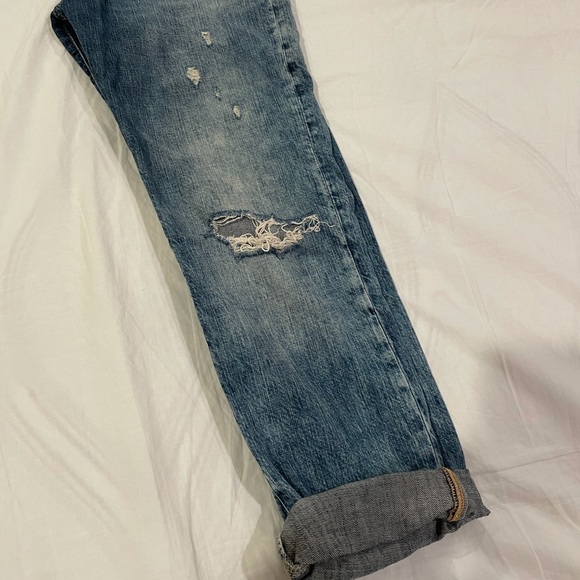 Denim & Supply Ralph Lauren Distressed Boyfriend Jeans | Size 2-4 - Picture 7 of 13